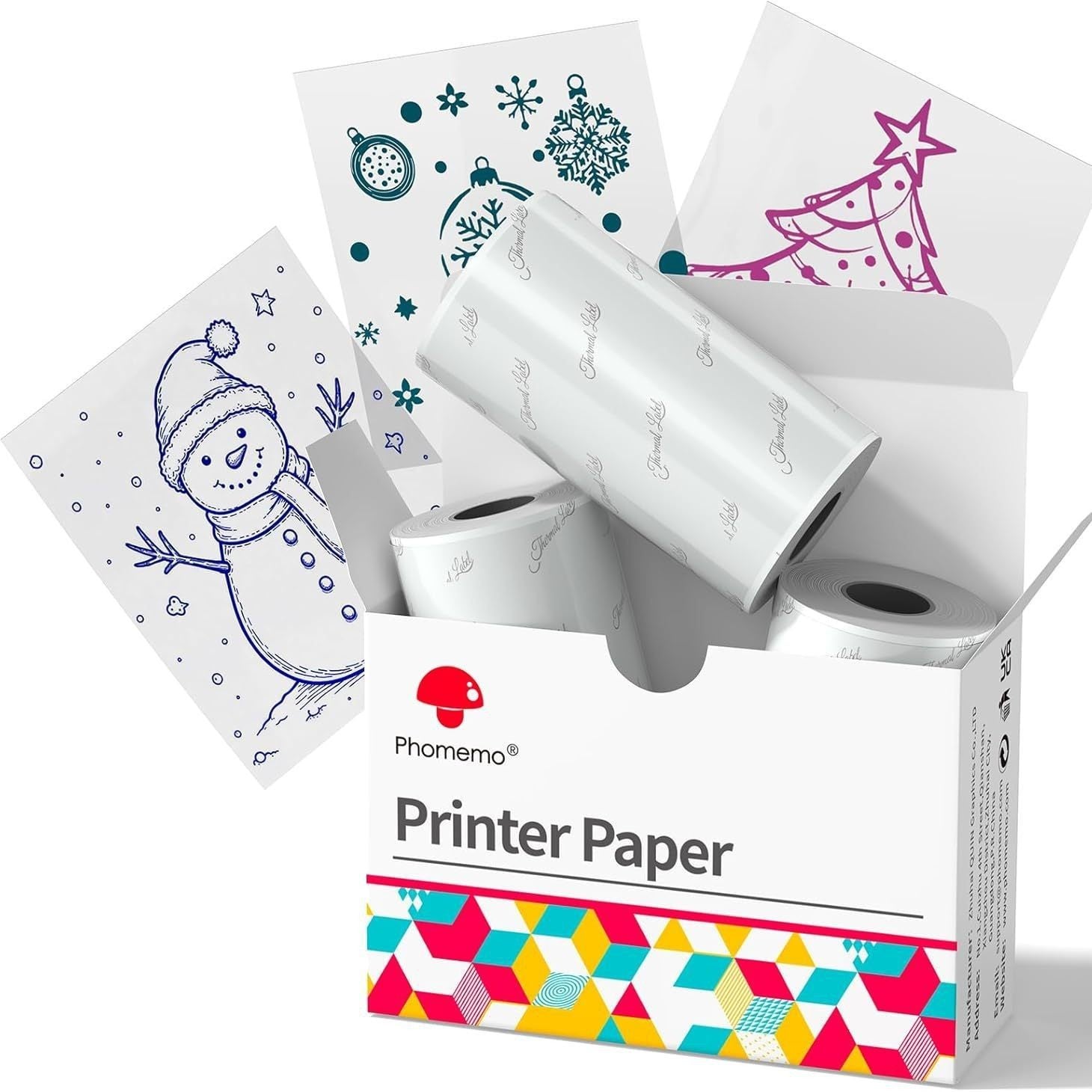 Portable Thermal Label Photo Printer