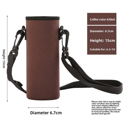 Portable thermos cup sleeve