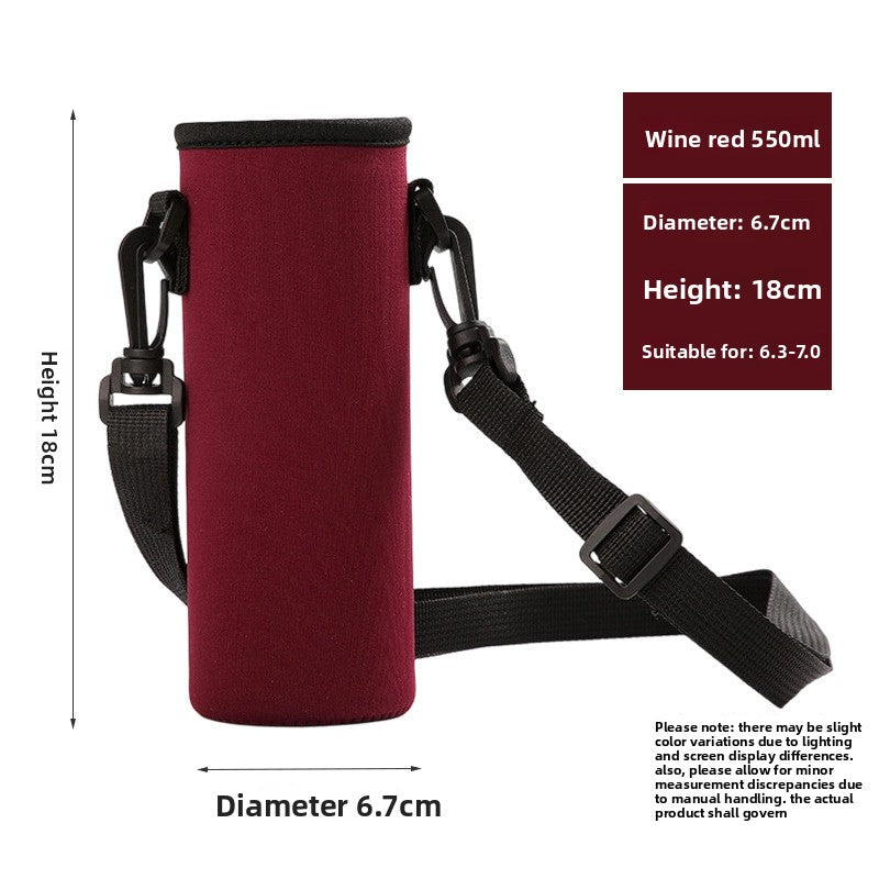 Portable thermos cup sleeve