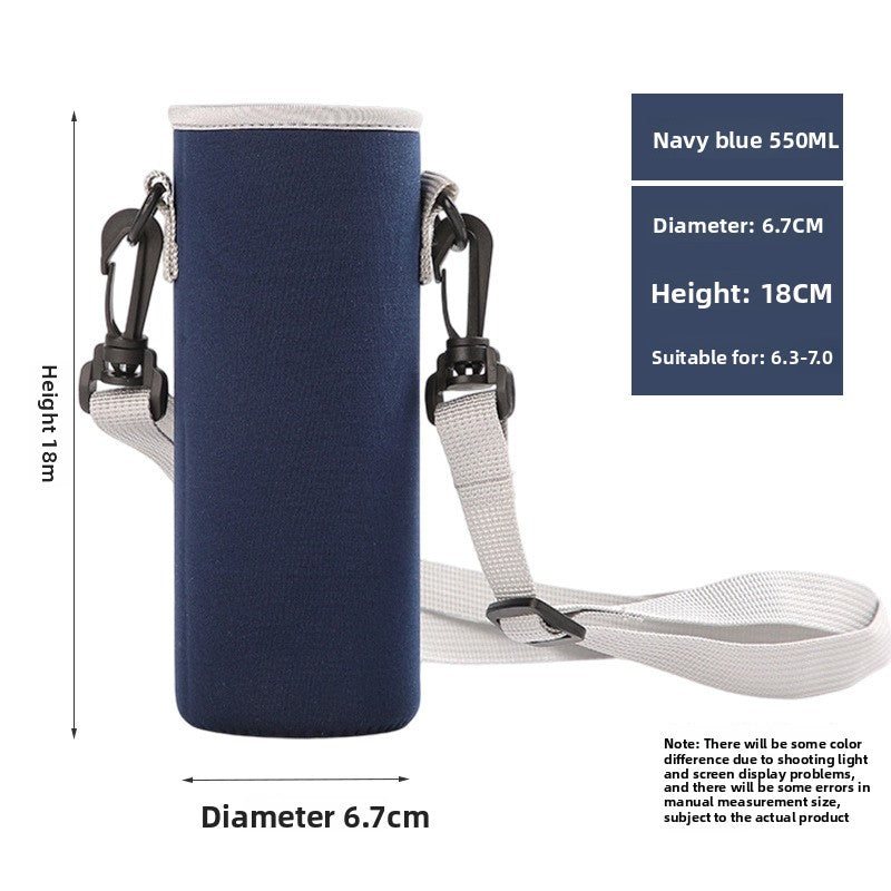 Portable thermos cup sleeve