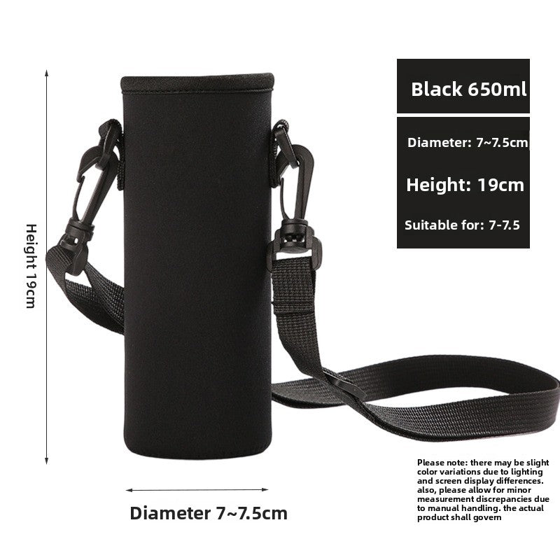 Portable thermos cup sleeve