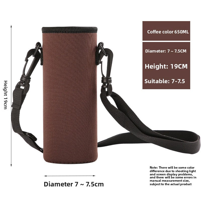 Portable thermos cup sleeve