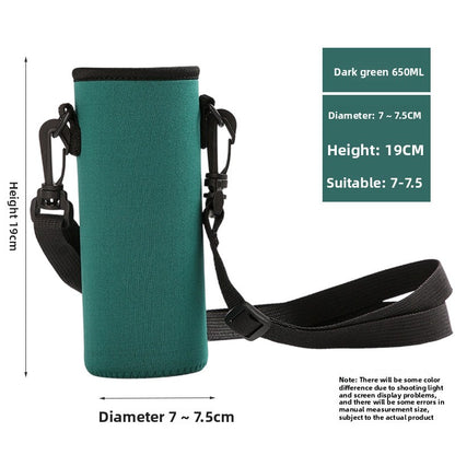Portable thermos cup sleeve