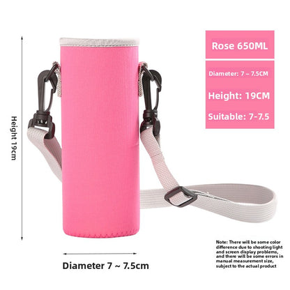 Portable thermos cup sleeve