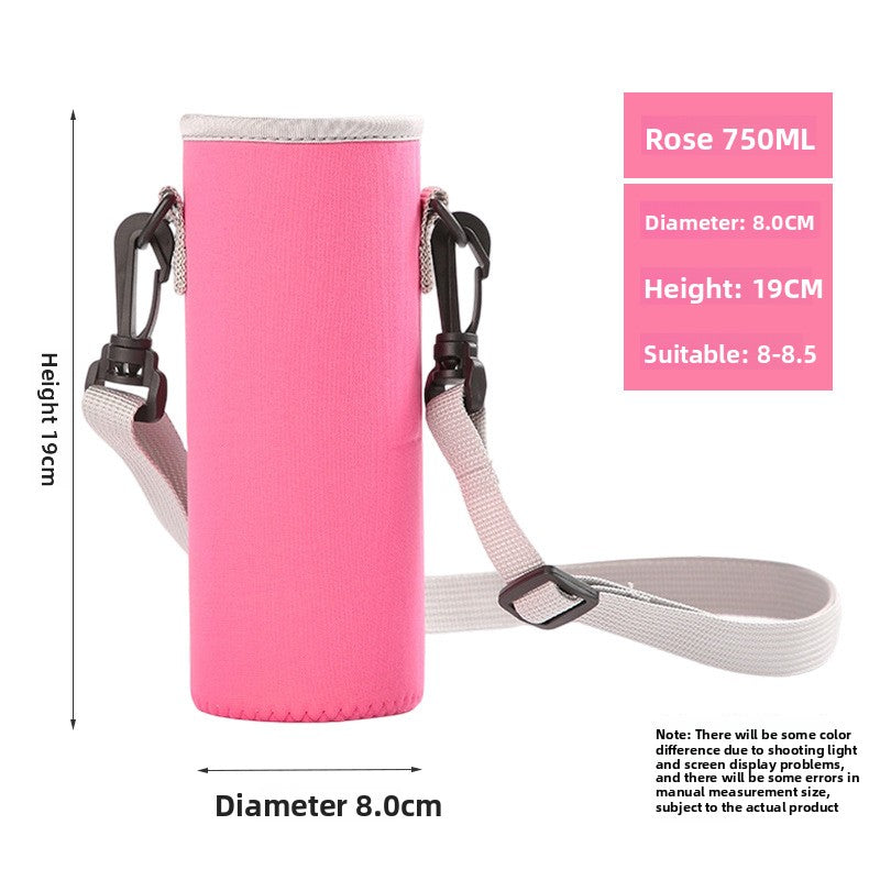 Portable thermos cup sleeve