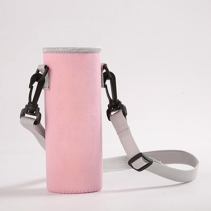 Portable thermos cup sleeve