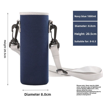 Portable thermos cup sleeve