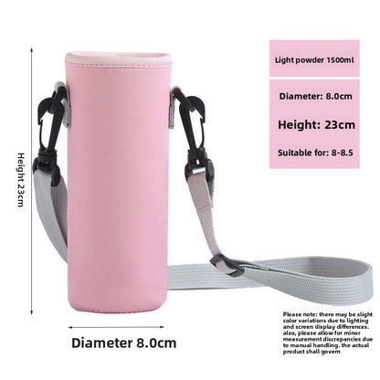 Portable thermos cup sleeve