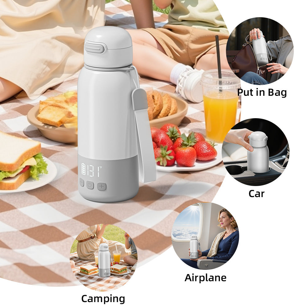 Portable thermos mug