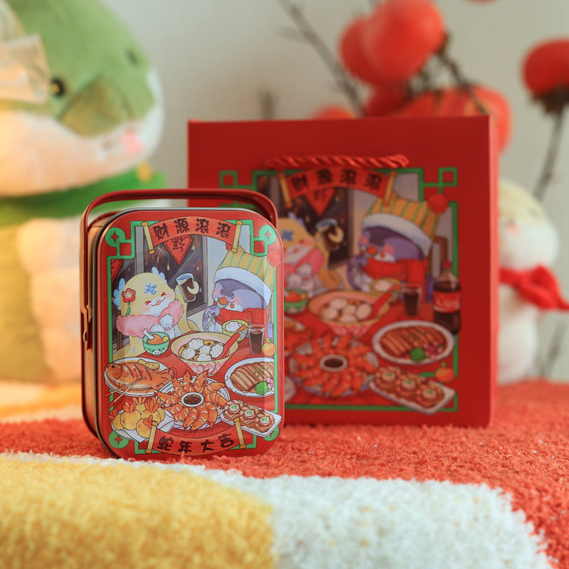 Portable tinplate box