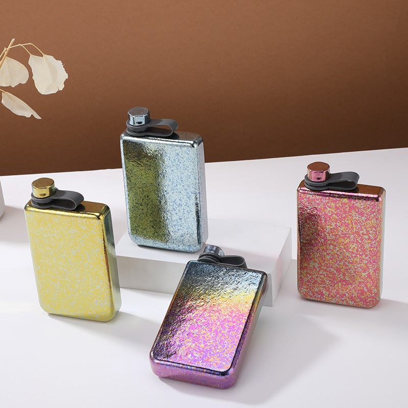 Portable Titanium Camping Liquor Bottle