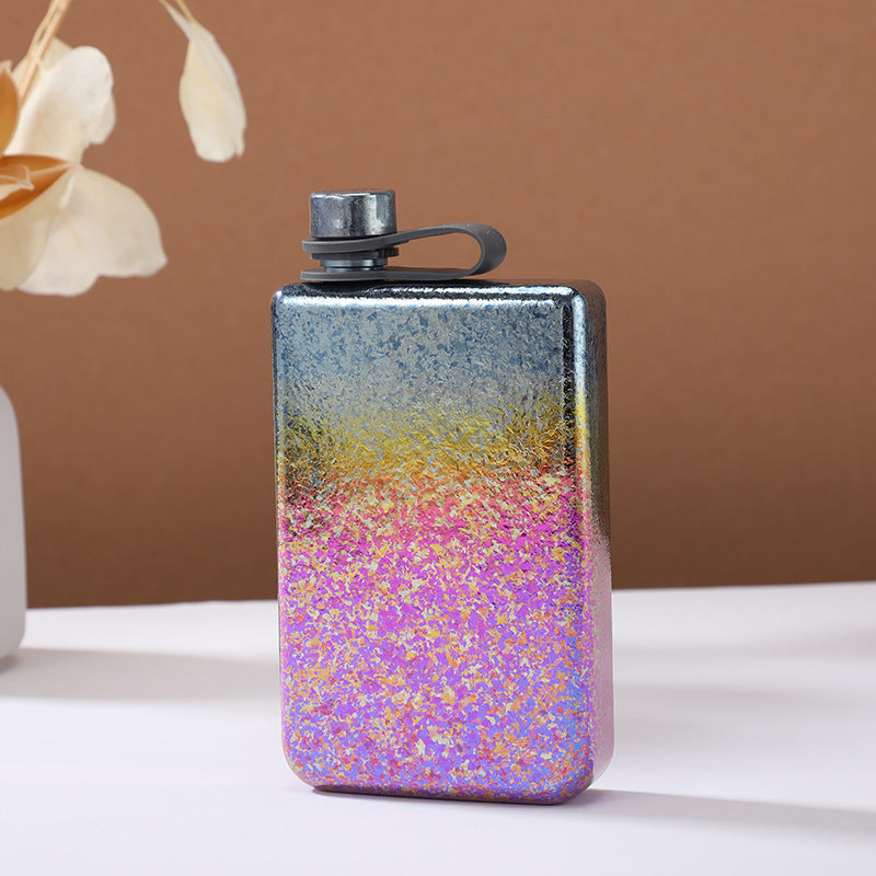 Portable Titanium Camping Liquor Bottle