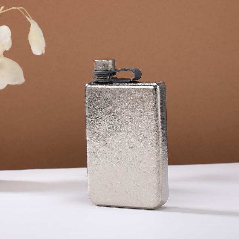 Portable Titanium Camping Liquor Bottle