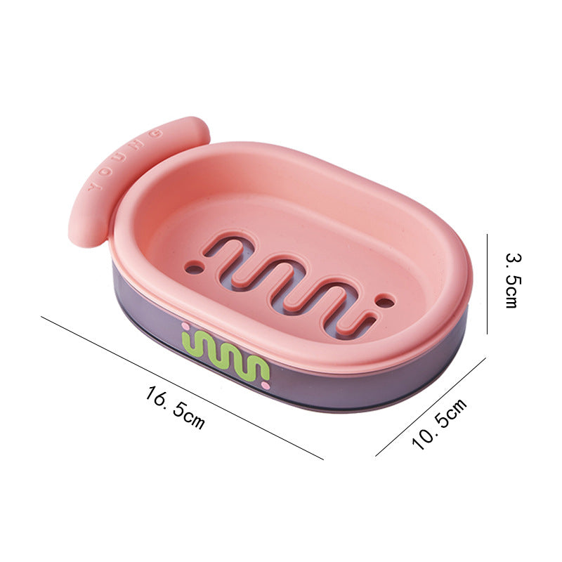 Portable Travel Soap Box with Lid Creative Soap Dish for Bathroom Dormitory
