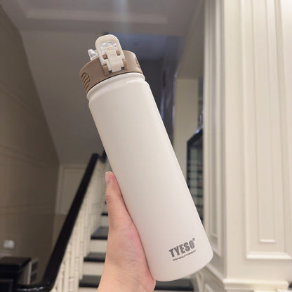 Portable Tritan Sports Water Bottle with Straw and Handle