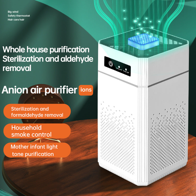 Portable USB Air Purifier with Negative Ion Technology