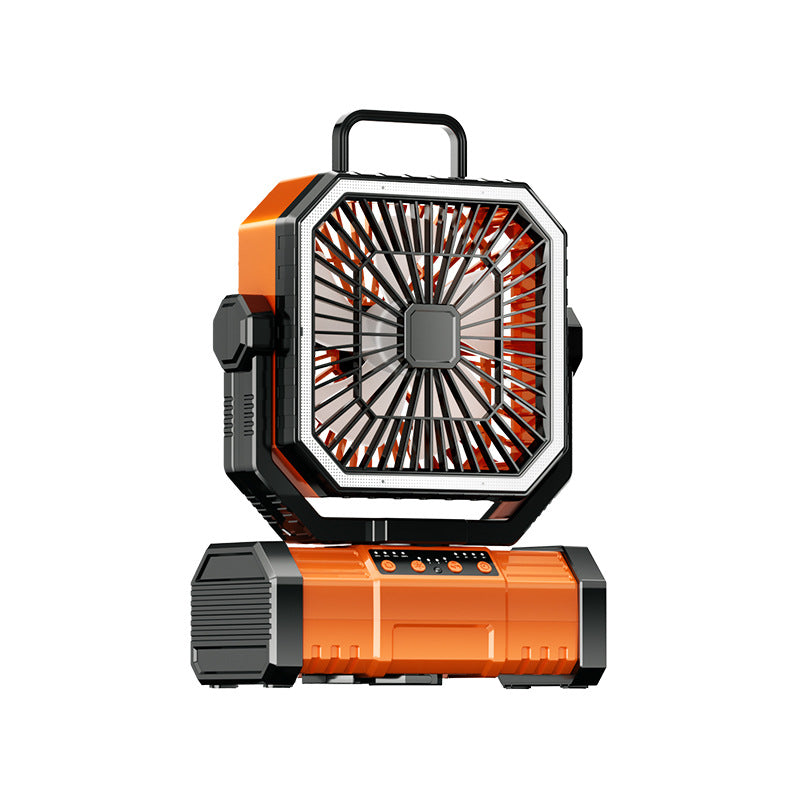 Portable USB Camping Fan with Humidifier and LED Light