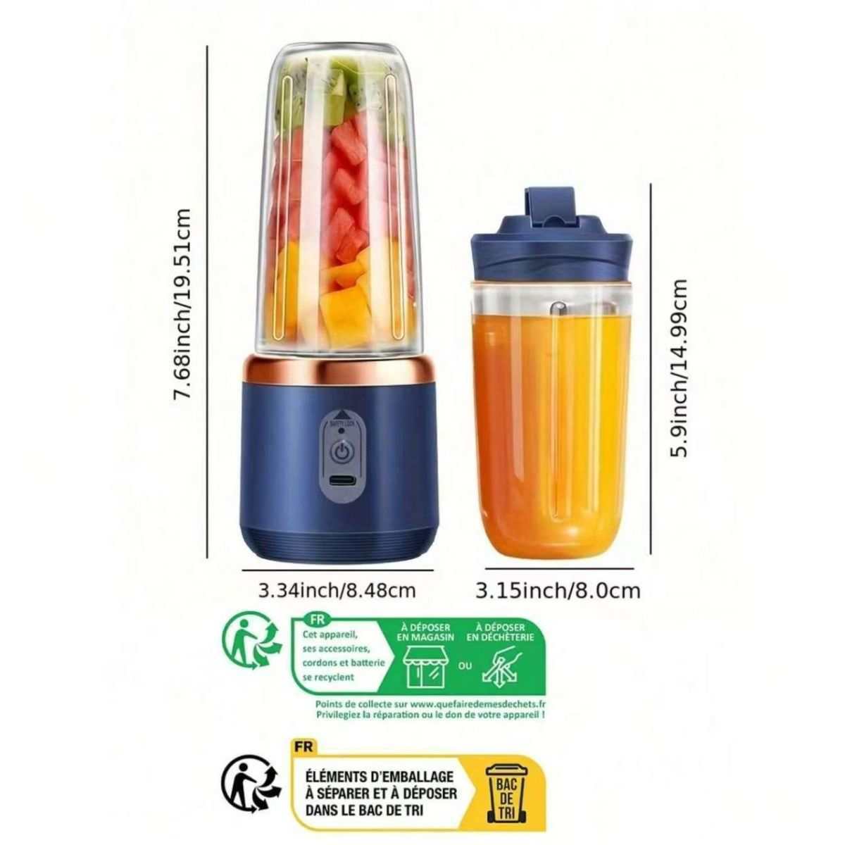 Portable USB Charging Juicer Blender