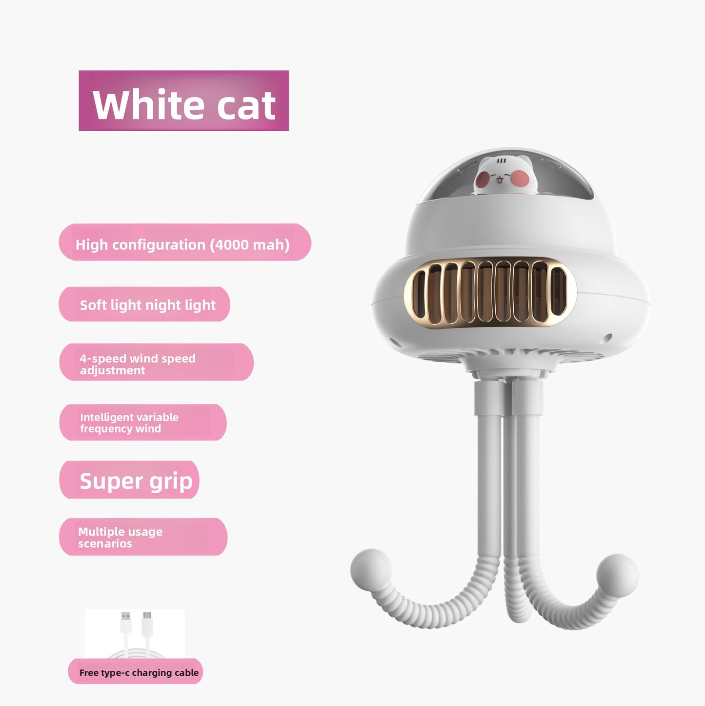 Portable USB Desk Fan