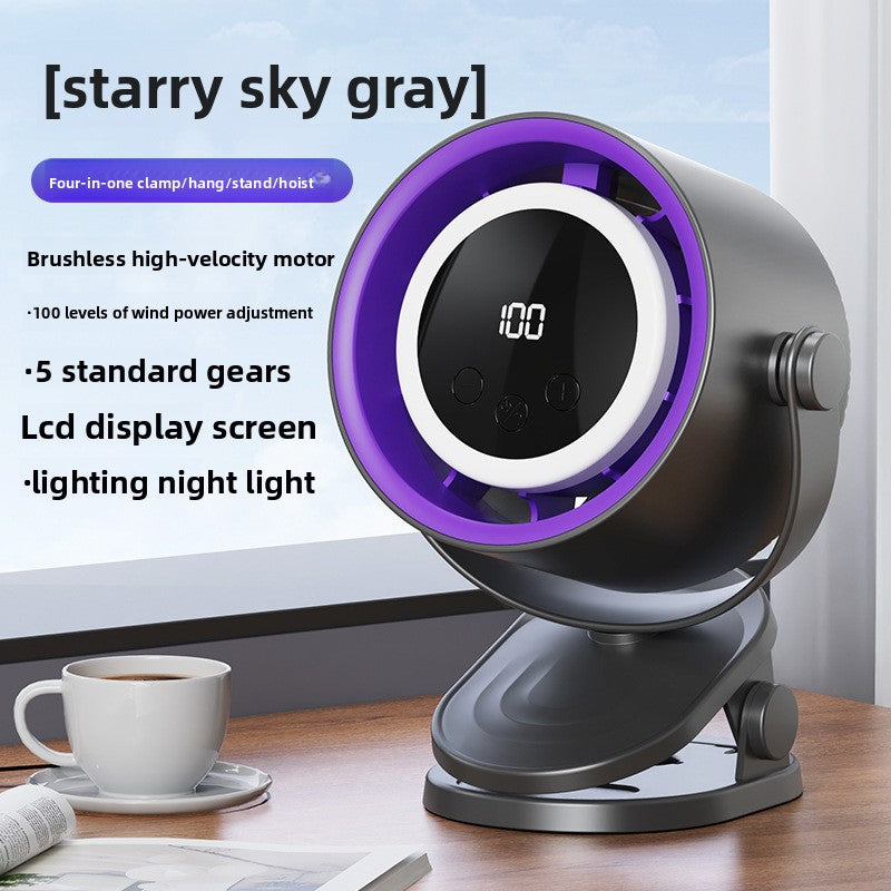 Portable USB Desk Fan with Rechargeable Battery