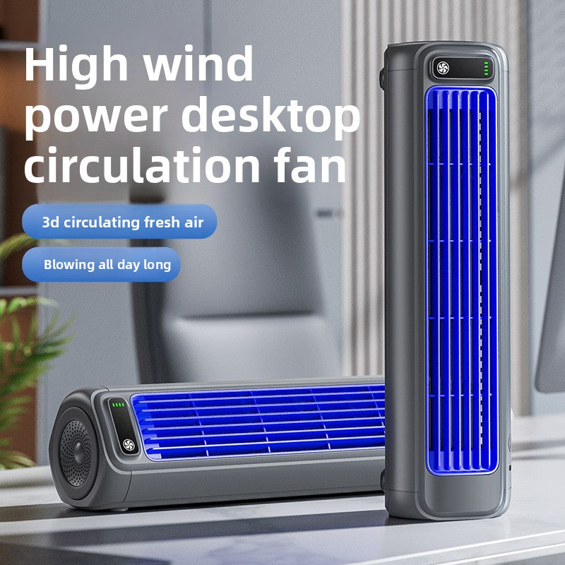 Portable USB Desktop Tower Fan with Battery