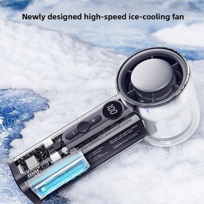 Portable USB Handheld Fan with Transparent Housing