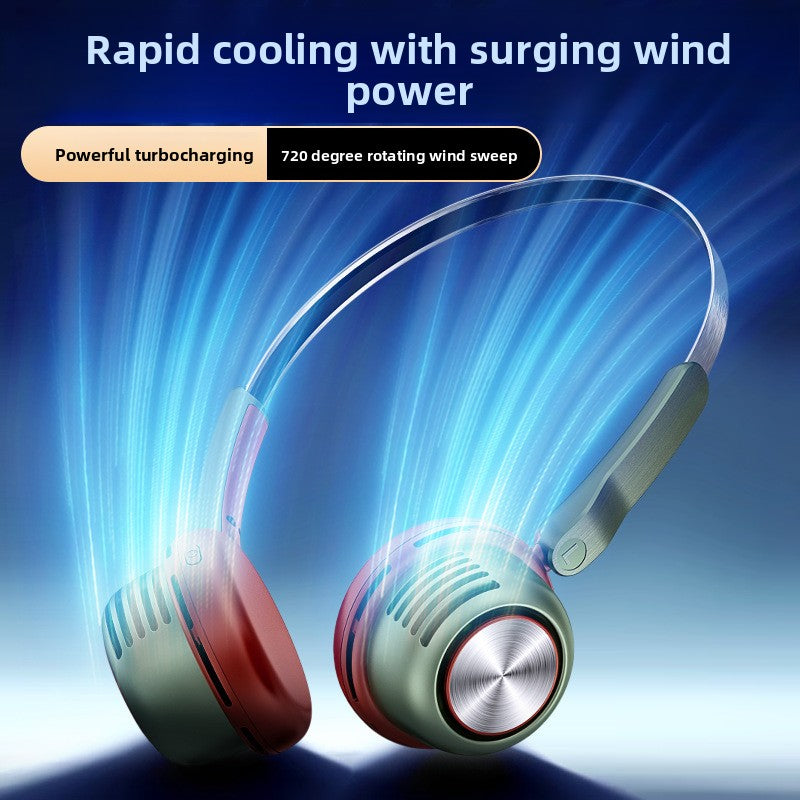 Portable USB Neck Fan with Built-in Battery