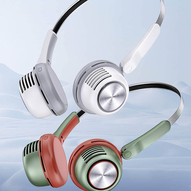 Portable USB Neck Fan with Built-in Battery