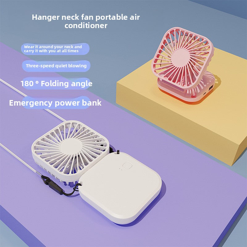 Portable USB Neck Fan with Foldable Design