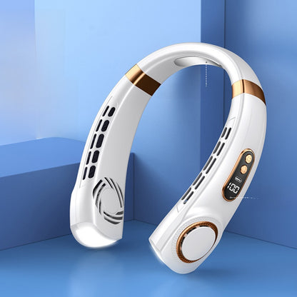 Portable USB Neck Fan with Silent Bladeless Design