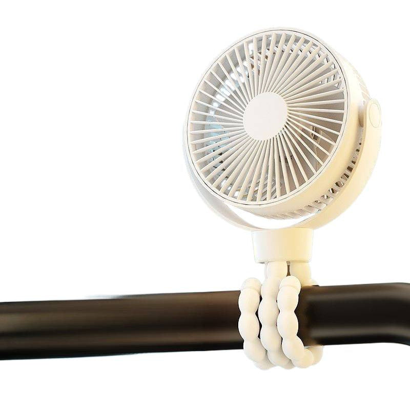 Portable USB Octopus Clip Fan with Light
