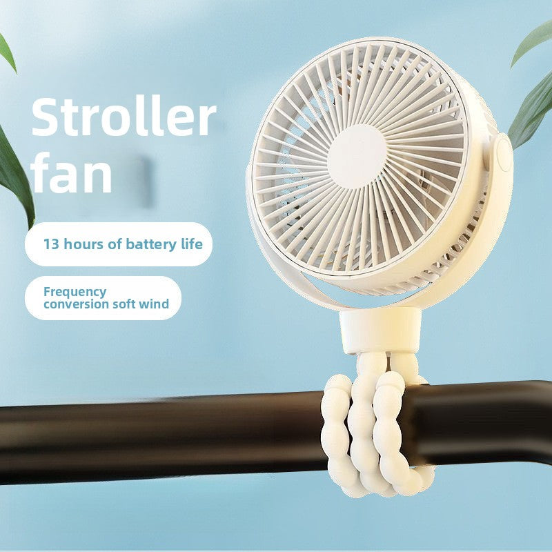 Portable USB Octopus Clip Fan with Light
