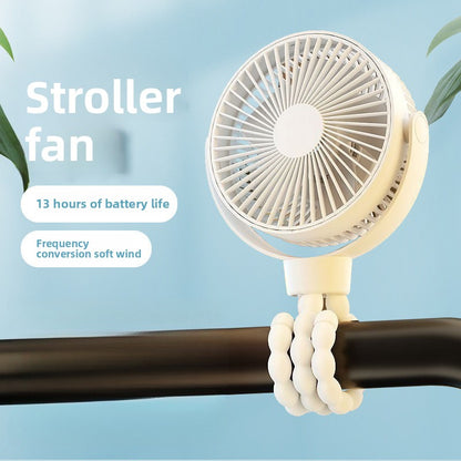 Portable USB Octopus Clip Fan with Light