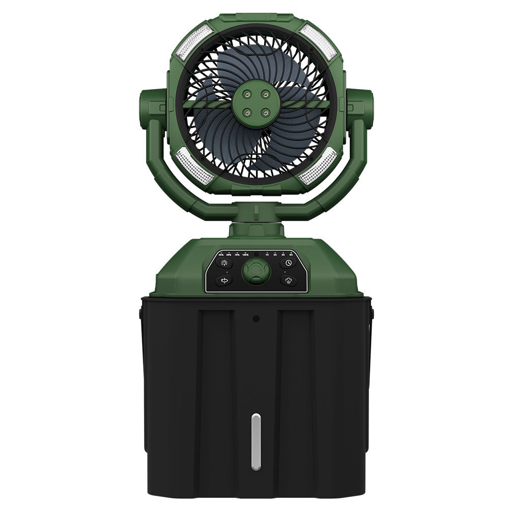 Portable USB Rechargeable Camping Fan with Spray Humidification