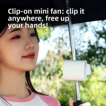 Portable USB Rechargeable Clip-On Fan with Adjustable Speeds