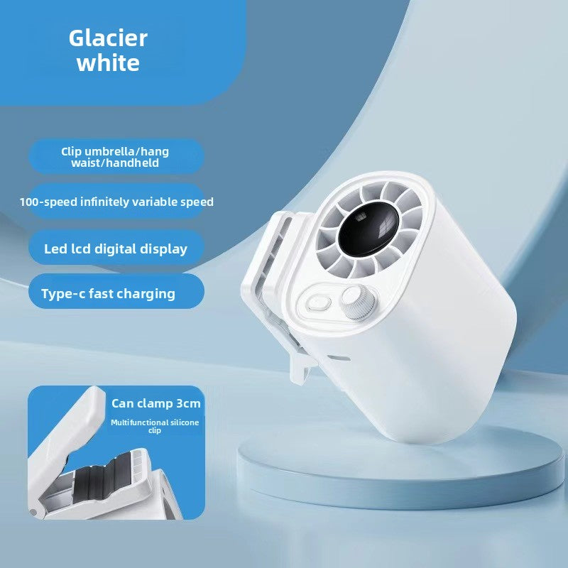 Portable USB Rechargeable Clip-On Fan with Adjustable Speeds