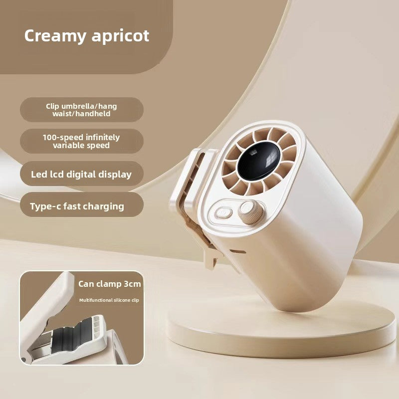 Portable USB Rechargeable Clip-On Fan with Adjustable Speeds