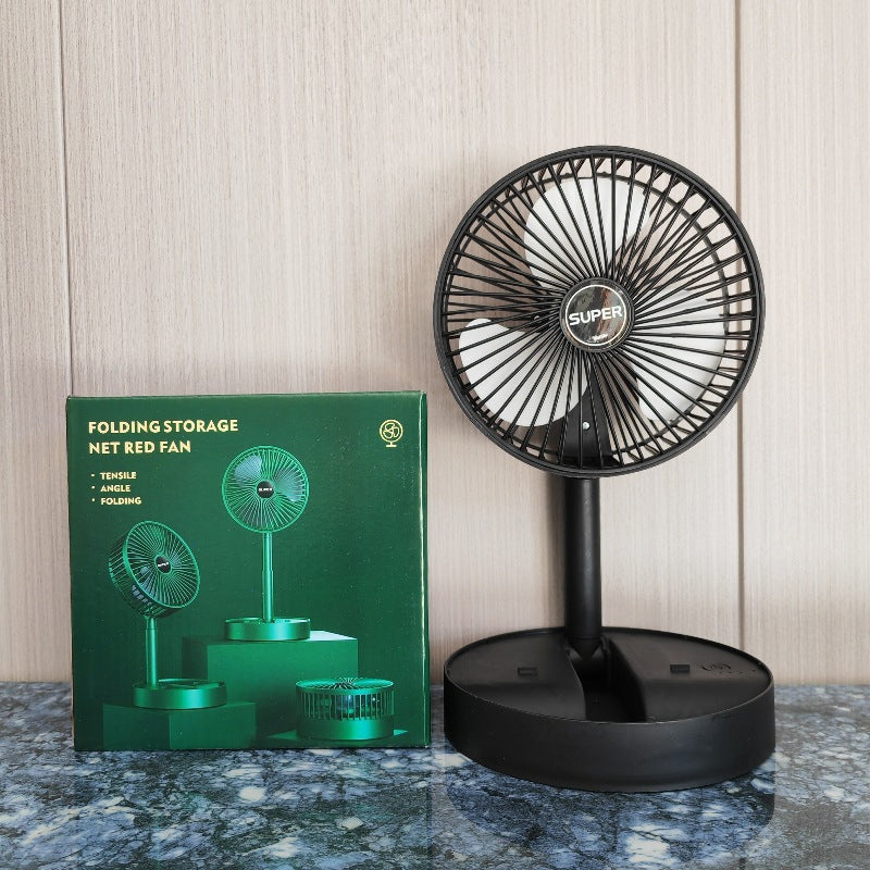 Portable USB Rechargeable Folding Desk Fan