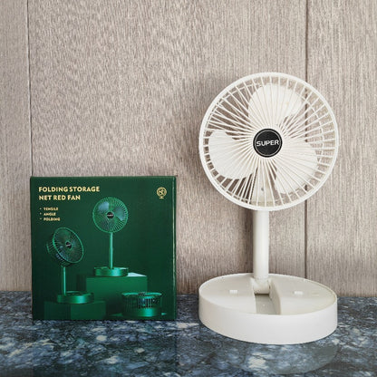 Portable USB Rechargeable Folding Desk Fan