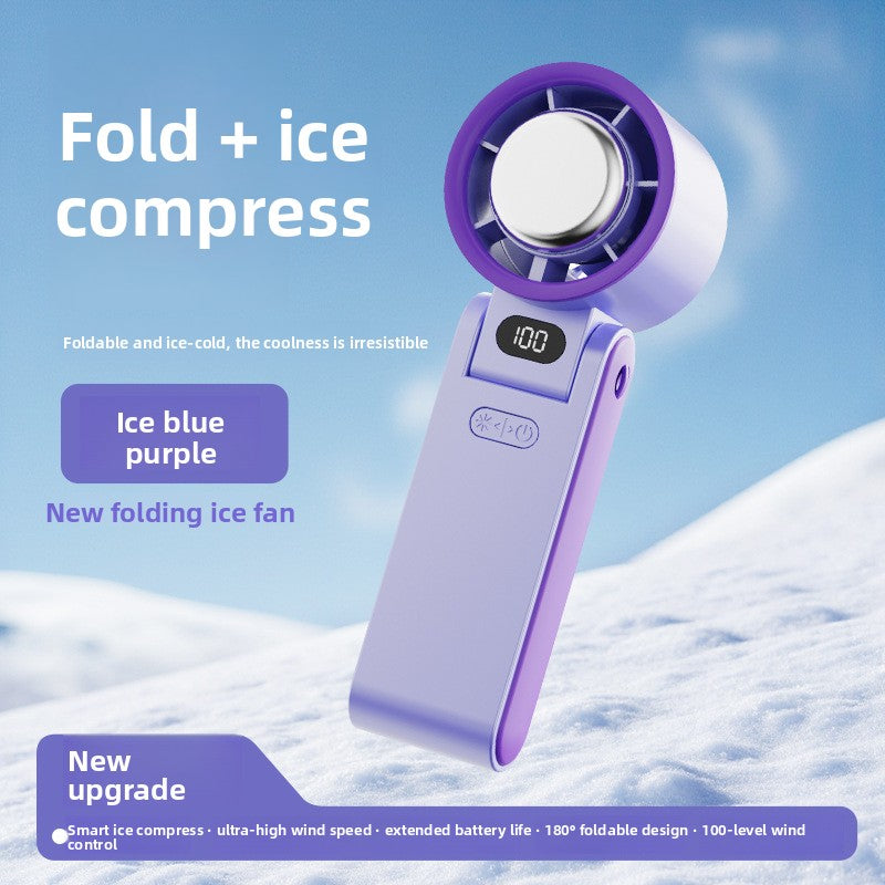 Portable USB Rechargeable Folding Handheld Fan