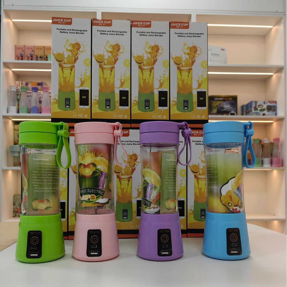 Portable USB Rechargeable Fruit Juicer Blender