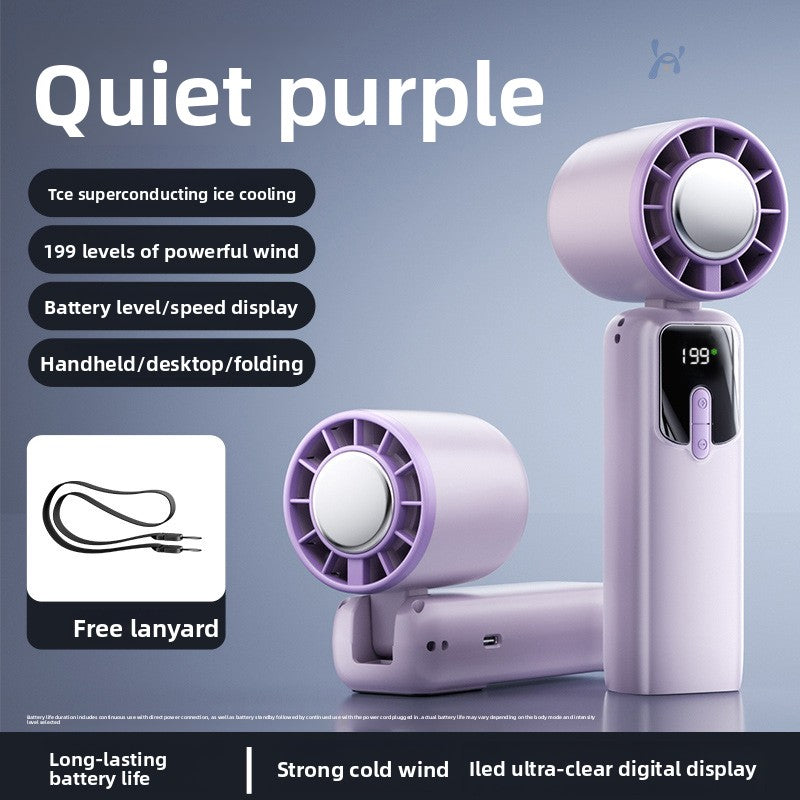 Portable USB Rechargeable Handheld Fan