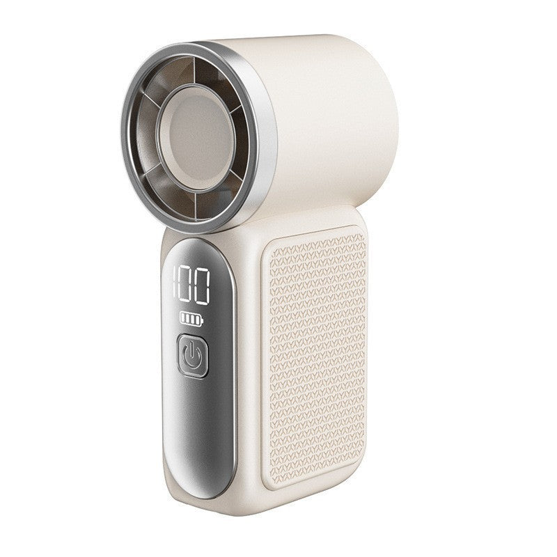 Portable USB Rechargeable Handheld Fan with Digital Display
