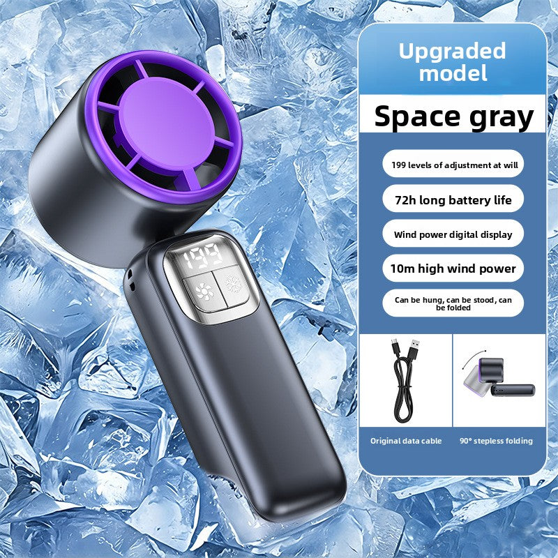 Portable USB Rechargeable Handheld Fan with Semiconductor Cooling