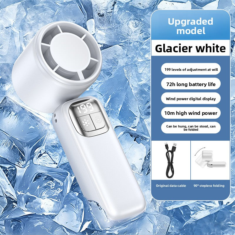 Portable USB Rechargeable Handheld Fan with Semiconductor Cooling