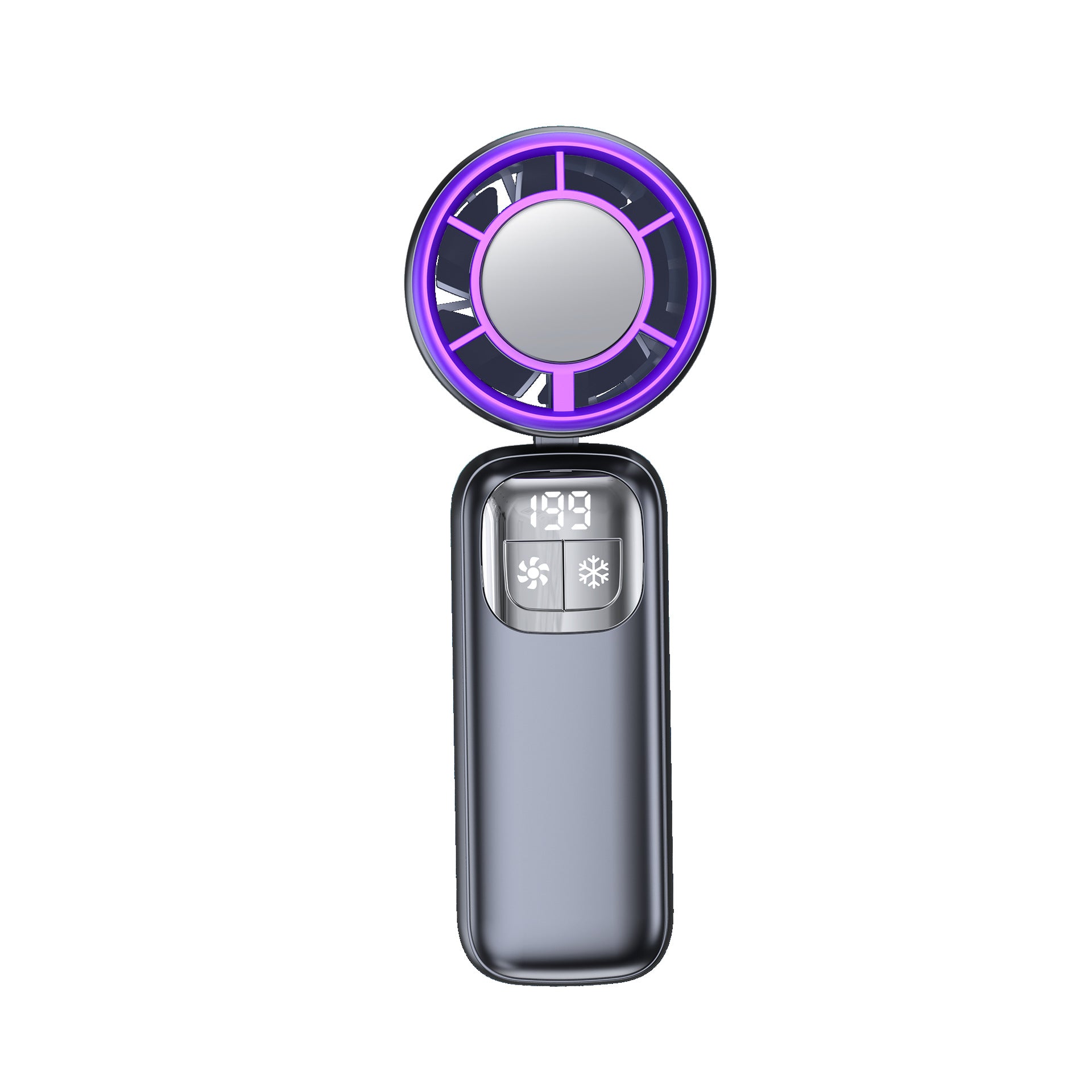 Portable USB Rechargeable Handheld Fan with Semiconductor Cooling