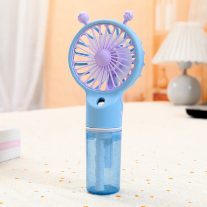 Portable USB Rechargeable Handheld Fan with Spray