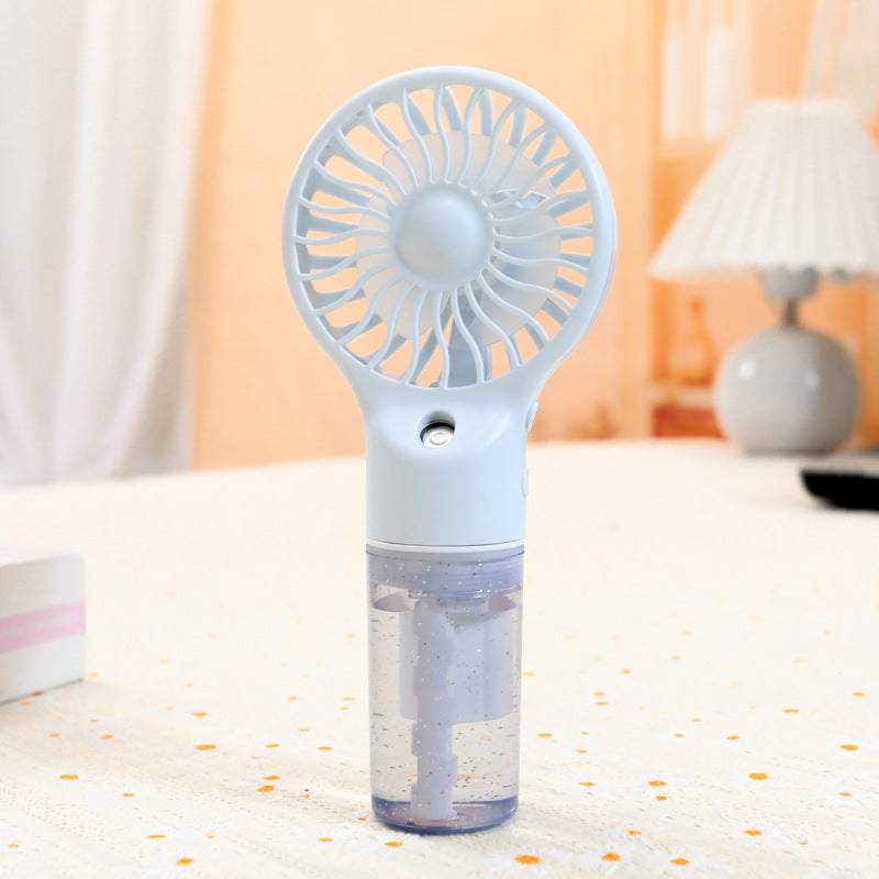 Portable USB Rechargeable Handheld Fan with Spray