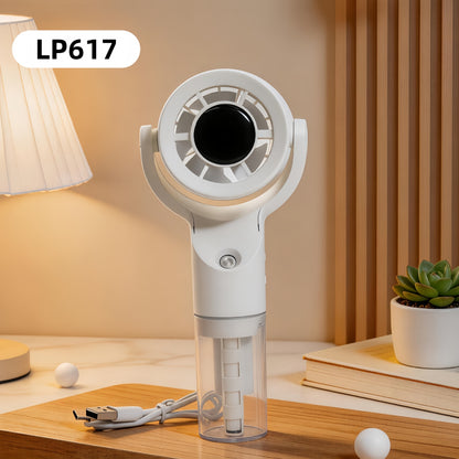 Portable USB Rechargeable Handheld Fan with Spray