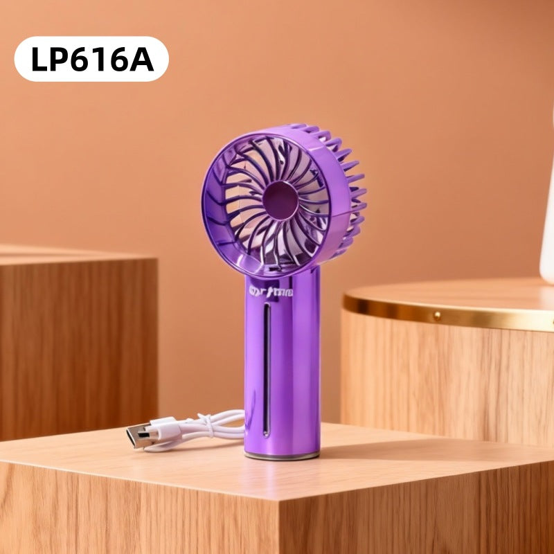 Portable USB Rechargeable Handheld Fan with Spray
